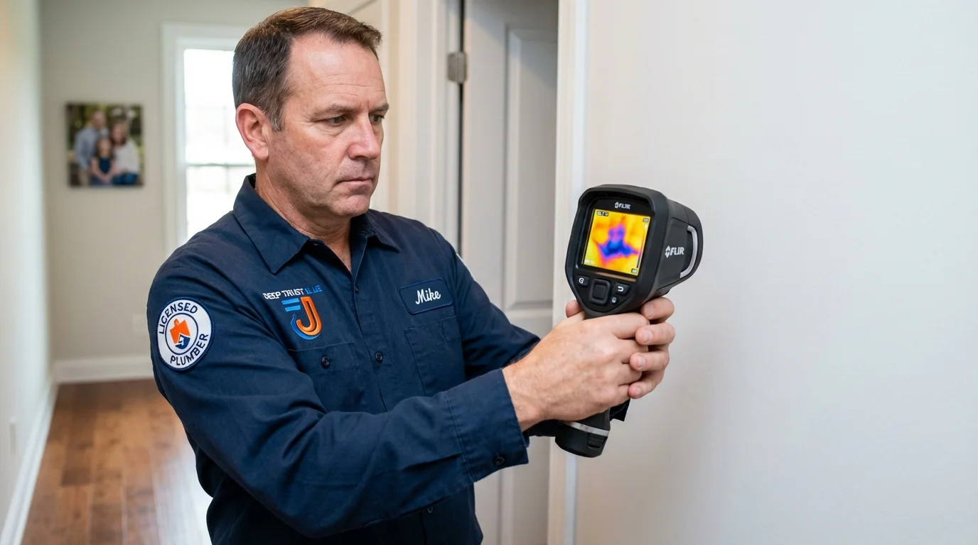Thermal imaging leak detection by Johns Plumbing LLC in Port Allen